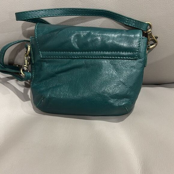 Litico Leather Green Crossbody Bag - Picture 2 of 4